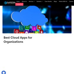 Best Cloud Apps for Organizations