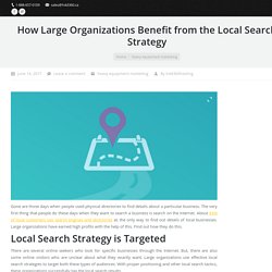 Benefit Of Local Search Strategy