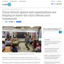 These Detroit spaces and organizations are helping to foster the city's literary arts community