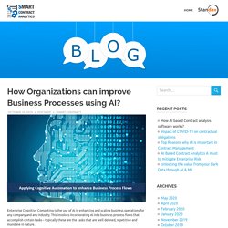 How Organizations can improve Business Processes using AI?