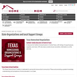 Texas Homeschool Organizations & Support Groups