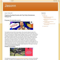 Jasonn: Organize the Best Events with Top Party Entertainers Raleigh NC
