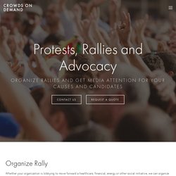 Organize March — Crowds On Demand