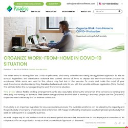 ORGANIZE WORK-FROM-HOME IN COVID-19 SITUATION — TIME DOCTOR