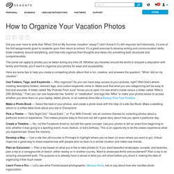 Organiser vos photos de vacances