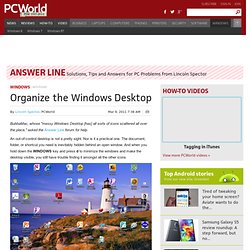 Organize the Windows Desktop - PCWorld