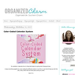 Color-Coded Calendar System