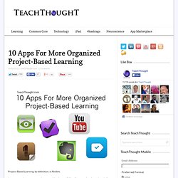 10 Apps For More Organized Project-Based Learning