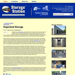 Organized Storage