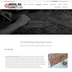 Oriental Rug Cleaning- Rugandcarpetclinic