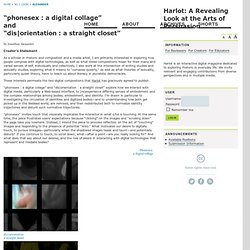 “phonesex : a digital collage” and “dis