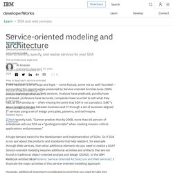 Service-oriented modeling and architecture