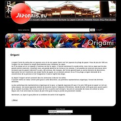 Origami - Art du pliage japonais - Japonais.eu - [ Art ]