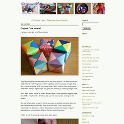 Origami Cube tutorial - Origami Mommy