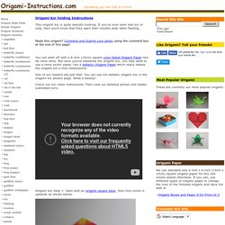 Origami Koi Folding Instructions - How to make an Origami Koi or Origami Carp