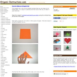 Origami Cat Face Folding Instructions - How to Make an Origami Cat Face