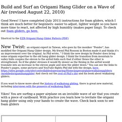 origami hang glider
