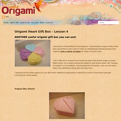 Origami Heart Gift Box