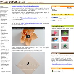Origami Kusudama Flower Folding Instructions - How to make an Origami Kusudama Flower