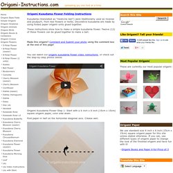 an  Folding  Origami flower  Kusudama folding instructions make kusudama How origami Origami Instructions Flower easy to