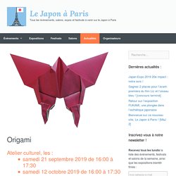 Origami - Le Japon à Paris
