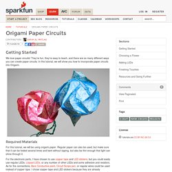 Origami Paper Circuits