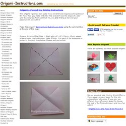 Origami 4-Pointed Star Folding Instructions - How to fold a 4-Pointed Star Origami