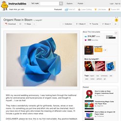 origami rose bloom paper instructions flower pearltrees ball explore flowers kusudama publish login sign folding