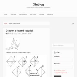 Dragon origami tutorial