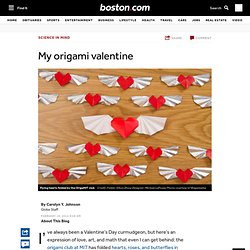 MIT origami club folds valentines for Wagamama - Science
