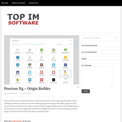 Origin Builder - The last page builder you'll ever need