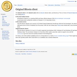 original bitcoin client