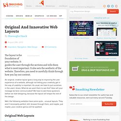 Original And Innovative Web Layouts