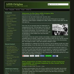 Edward Hooper's site on the Origin of AIDS