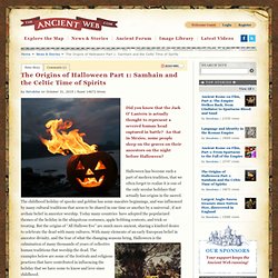 The Origins of Halloween Part 1: Samhain and the Celtic Time of Spirits