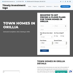 Town homes in Orillia