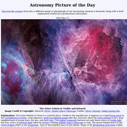 2016 May 17 - The Orion Nebula in Visible and Infrared