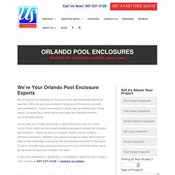 Screen Enclosure for Pools, Patio and Rooms