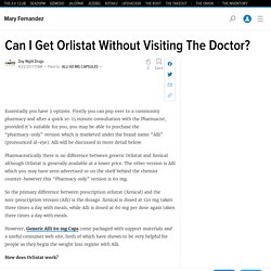 Can I Get Orlistat Without Visiting The Doctor?