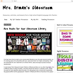Mrs. Orman's Classroom: New Books for Your Classroom Library