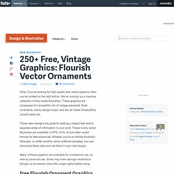 250+ Free, Vintage Graphics: Flourish Vector Ornaments