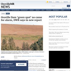 Oroville Dam ‘green spot’ no cause for alarm, DWR says in new report