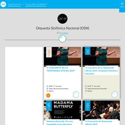 Orquesta Sinfónica Nacional (OSN) - GAM Cultural