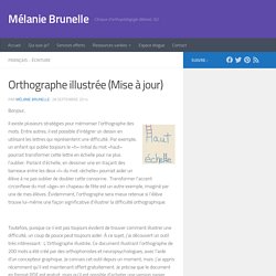 Orthographe illustrée (PDF gratuit) - Mélanie Brunelle