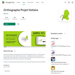 Orthographe Projet Voltaire