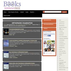 orthopaedic examination download ebooks free