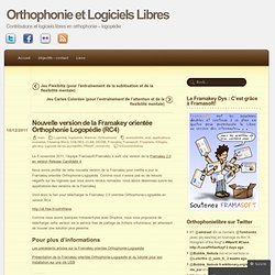 Nouvelle version de la Framakey orientée Orthophonie Logopédie (RC4)