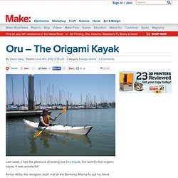 Oru – The Origami Kayak