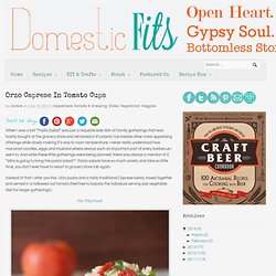 Orzo Caprese In Tomato Cups