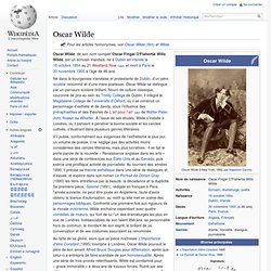 Oscar Wilde